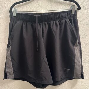 Gymshark Black and Gray Athletic Shorts